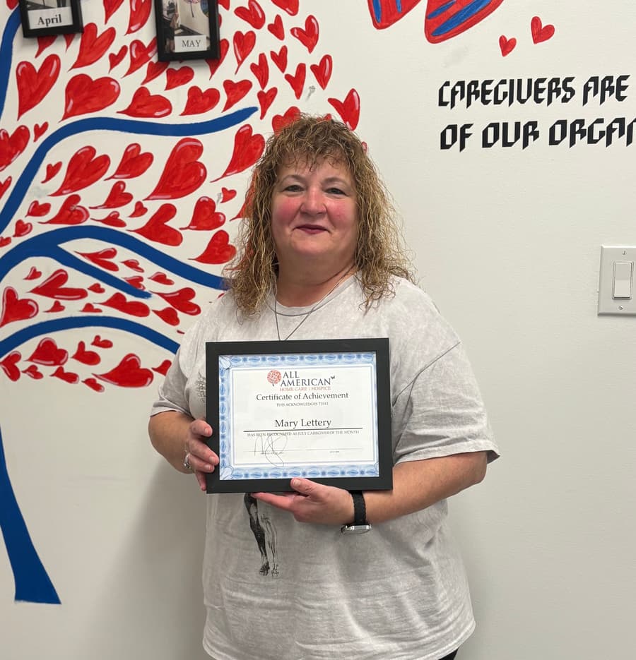 Caregiver of the month Mary Lettery